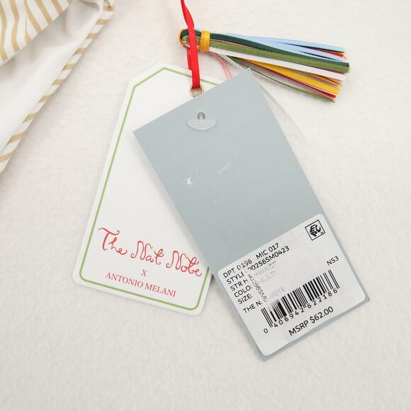 Antonio Melani x The Nat Note High Waist Striped Swim Bikini Bottom XL NWT - Picture 5 of 9